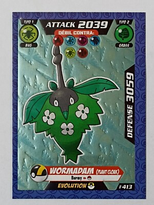 POKEMON TCG 3R V4 #413 WORMADAM Card PERU 2018 South America