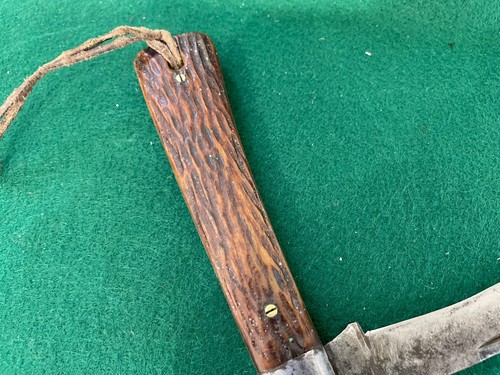 Antique MILLER BROS US NAVY Rope Pocket Knife 1872-1926 jigged Scales - Picture 10 of 10
