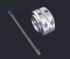 MODQUAD AXLE LOCKING NUT - DOUBLE (SILVER) PART# AX1-3 NEW