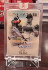 2022 Chronicles Juan Soto Boys Of Summer Autographs Gold Prizm Auto #/25