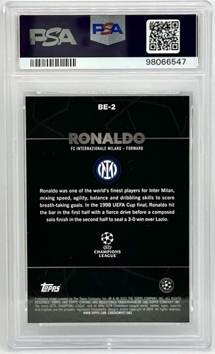 2023-24 Topps Chrome UEFA Club Competitions RONALDO #BE-2 Shadow Etch *Case Hit* - Picture 2 of 6