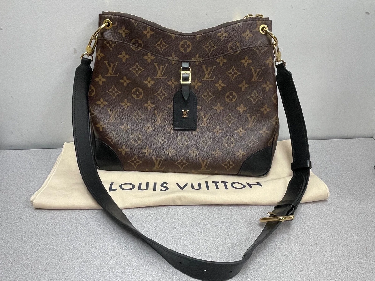 LOUIS VUITTON Odeon NM MM Monogram Canvas Shoulder Bag Brown