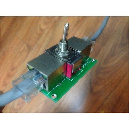 RJ45 Network Cable Twisted pair Switch Toggle Switch with Case 2024 NEW - Picture 9 of 10