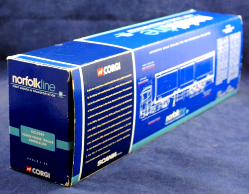Corgi 1:50 CC12204 SCANIA 144L LKW & KÜHLSCHRANKANHÄNGER IN NORFOLK LINE MAERSK NEU IN VERPACKUNG - Bild 22 von 23