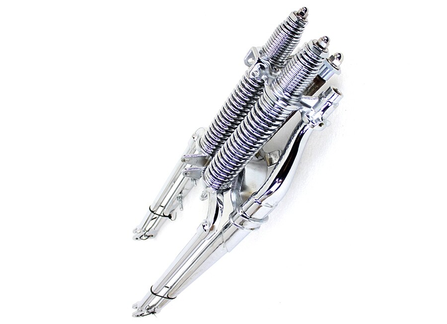 V-Twin 24-1651 Chrome Springer Suspension Fork Leg Assembly