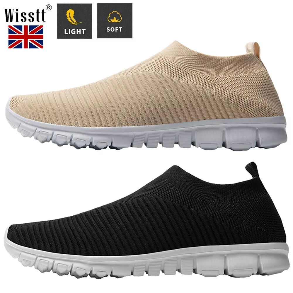 Mens Hiking Slip On Walking Shoes Driving Loafers Antiskid Gym