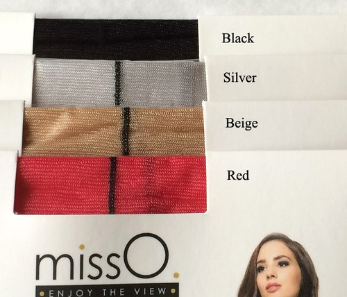 ACQUISTA 2 E RICEVI 3 ! Collant Bikini con Riga Nera Aperto al Pube Gloss BEIGE - Picture 5 of 8