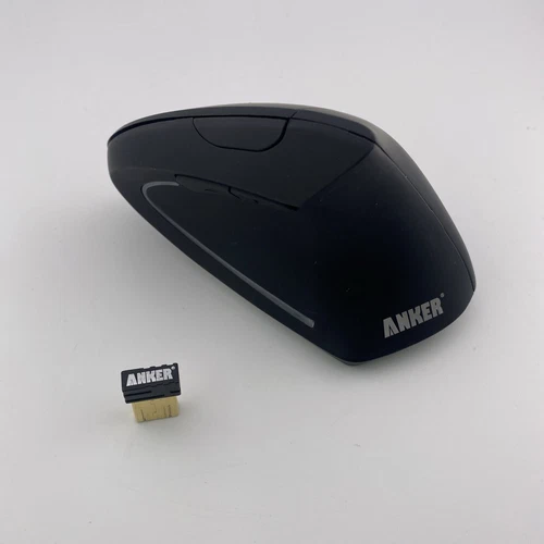 Anker Wireless 2.4G Ergonomic Vertical Optical Mouse - Black (‎AK-98ANWVM-UBA)