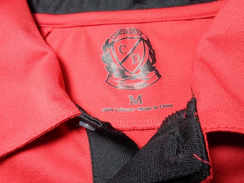 Camisa polo de golf Georgia Bulldog para hombre roja manga corta M Campus Drive NUEVA ETIQUETA - Imagen 4 de 7