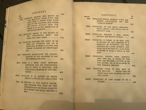 1932 Pinocchio Book by Carlo Collodi - A TRUE RARE PIECE - Picture 11 of 12
