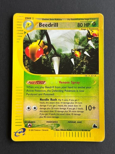Pokemon Card - Dardargnan Beedrill - Skyridge / Holo Reverse - 5/144 - US