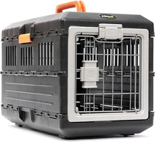 USA Pet Carrier  Crate 21'' - Premium Collapsible Design for Cats and Dogs - Po