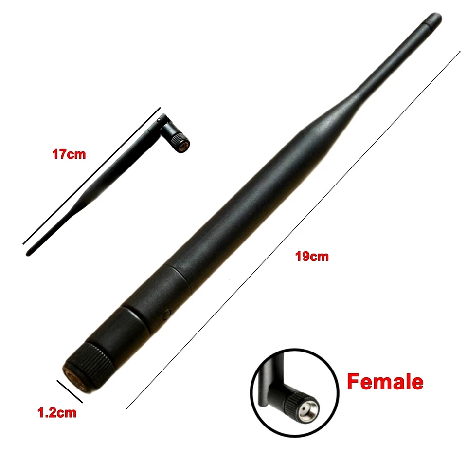 WLAN WIFI Antenne Router 9 dBi Antenne 2.4/5G SMA Female #R2-E1