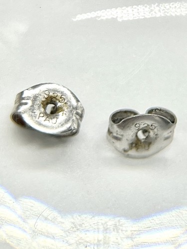 Pendientes Vanna K Plata Esterlina Circonita Cuadrada Gota Perforada Diseñador Firmado GRATIS Sh - Imagen 2 de 7