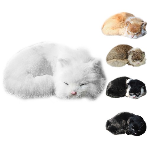 Juguete de Fa de SimióN de CumpleañOs de Gatos, Adorno de Pelo Real Encanta E9I9 - Imagen 1 de 31