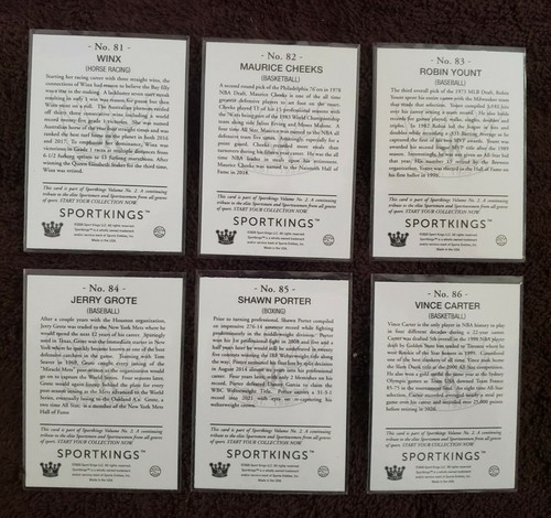 2021 Sport Kings Gum Volume 2 (PICK ONE) RUTH SMITH WALTRIP RUSSELL POTVIN BREES - Picture 12 of 12