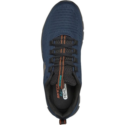 SKECHERS Scarpe Uomo Glide Step Chiusura Navy/Arancione - Foto 2 di 5