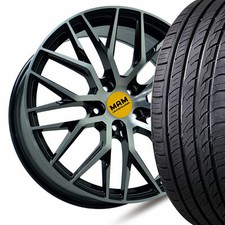 19" MAM RS4 Black Front Polish Sommerräder 225/35 für VW Golf 7 VII Typ AU