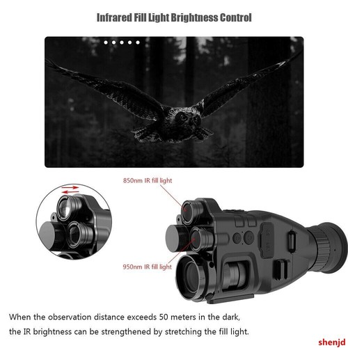 Cámaras telescópicas monoculares de visión nocturna invisibles IR 940 nm Henbaker CY789 con WiFi - Imagen 9 de 16