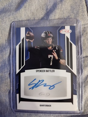 2024 SAGE HIT Low Series - Autogramme Silber #A-SR Spencer Rattler (AU, RC)