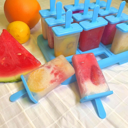 12x Eis am Stiel Form Eisformen Eisförmchen BPA Frei Stieleisform DIY Popsicle - Bild 5 von 16