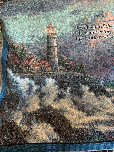 Thomas Kinkade Tejido Tiro 49”x56” Salmo 91:2 Impreso - Imagen 5 de 6