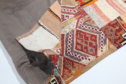 Turkish handwoven vintage Kilim runner Patchwork, Hallway Kilim Patchwork - Picture 12 of 12
