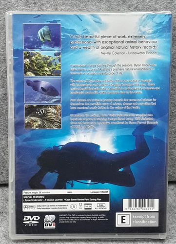 NEW: BYRON UNDERWATER Bryon Bay Australia Movie DVD Region 4 Free Fast Post - Bild 2 von 2