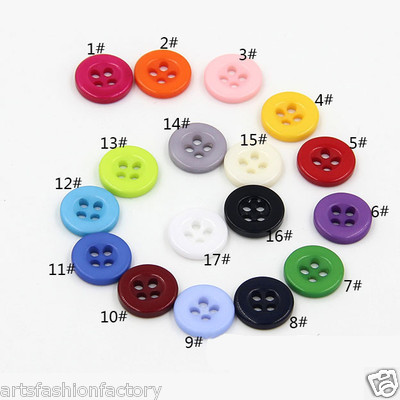 15mm Ideal for sewing Crochet Knitting scrapbooking, 10 Resin Black Buttons