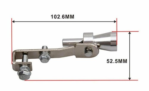 New Turbocharged Whistle Sound Feedback Muffler Exhaust Pipe Tip Insert Whistle - Picture 4 of 6