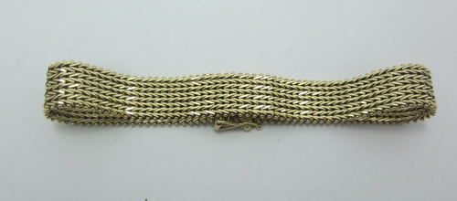 IMPRESIONANTE PULSERA CADENA ANCHA ORO AMARILLO 14K (7-1/2") 20,1G - Imagen 5 de 10