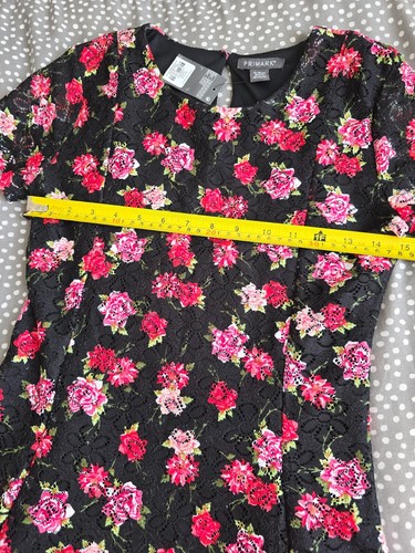 Primark 13 - 14 Years Teen Girls Formal Party Wedding Floral Netted Dress - Picture 13 of 20
