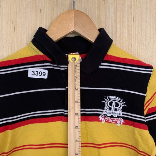 Vtg Pelle Pello Polo Shirt Youth 5 Multi Color Stripped Boy's Pullover Y2K - Picture 7 of 11