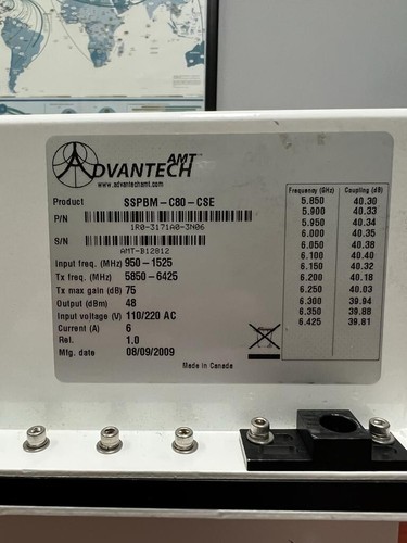 Frecuencia Advantech 80W banda C BUC P/N SSPBM-C80-CSE. 5850-6425 MHz **Reacondicionado** - Imagen 5 de 11