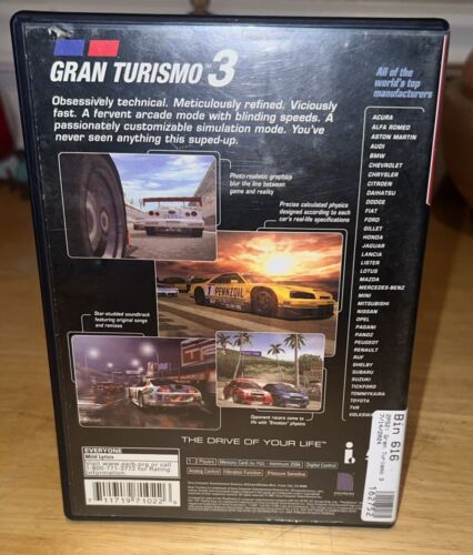 Gran Turismo 3 A-spec (PS2, 2001) CIB, defektes Gehäuse, Greatest Hits ungetestet!! - Bild 2 von 8