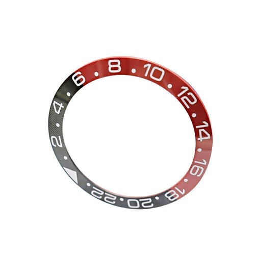 TOP GRADE schwarz/rot Keramik Lünette Einsatz für Uhr GMT-Master II 116710B Batman - Bild 3 von 6