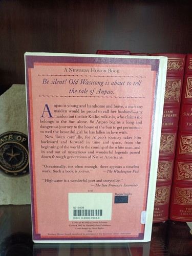 Anpao_Jamake Highwater_Hardcover_1st Harper Trophy Edition_Newbery Award Winner - Picture 3 of 9