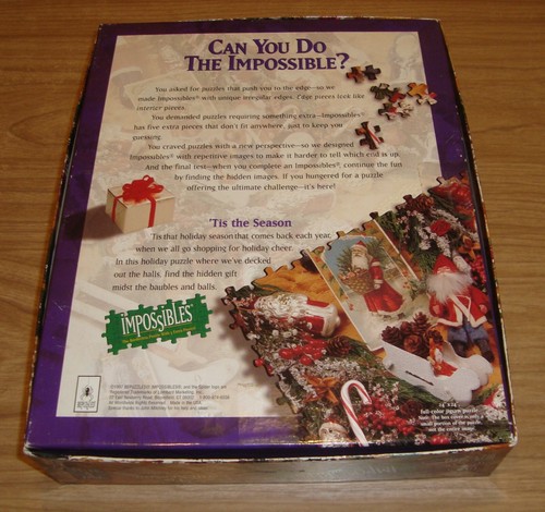 Tis the Season Impossibles BePuzzled 750 Pc + 5 Extra Jigsaw Puzzle Complete 24" - Picture 3 of 3