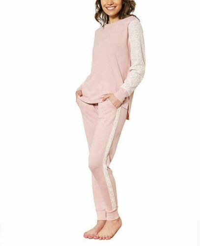 ¡TNM! Flora Nikrooz Conjunto de salón de manga larga de 2 piezas para mujer, encaje y parte superior de manga larga - Imagen 10 de 28