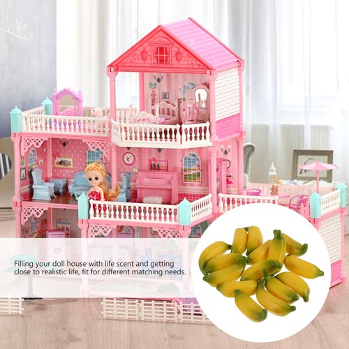 15 Pezzi Mini Banana Giocattoli Frutta Artificiale da Viaggio per Decorazione Realistica - Foto 5 di 12