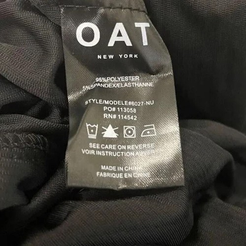 NWT-OAT New York Ribbed Velour Corduroy Black Longsleeve Belt Jumpsuit Sz:L & XL - Picture 8 of 9