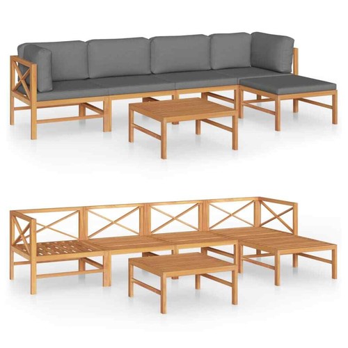 Tidyard 6 Piece Garden Set Garden Furniture Set Patio Backyard Terrace P9H4 - Picture 2 of 10