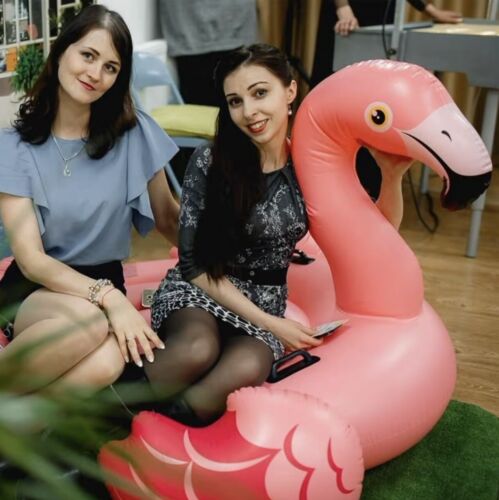 Jinete flotante de agua fría inflable Intex57558 Flamingo 56"" X 54"" X 38 - Imagen 6 de 9