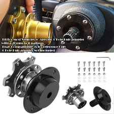 Gunmetal Steering Wheel Detachable Quick Release Adapter Hub For Honda Acura