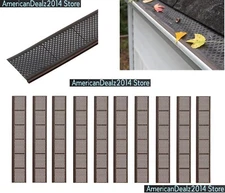 1-10 PACK OF SNAP-IN BROWN GUTTER Micro-Mesh GUARD COVER SCREEN DEBRIS LEAF 3FT