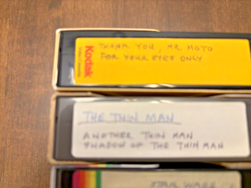 5 Beta Betamax Recorded Tapes Movies Thin Man For Your Eyes Only Star Wars More - Picture 3 of 6