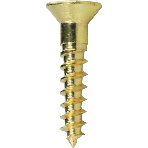 #10 x 1" Solid Brass Wood Screws Flat Head Phillips Drive Qty 1000 - Picture 5 of 5