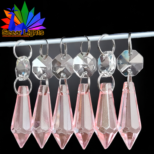 Torpedo Glass Chandelier Light Crystals Droplets Beads Retro Icicles Sun Catcher - Picture 65 of 69