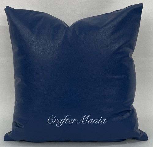 Supreme Quality Faux PVC Leather Handmade Cushion Covers Bed Sofa Home Decor - Picture 3 of 19