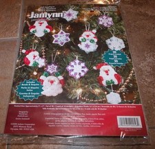 Janlynn Jewel Felt SANTA'S SNOWFLAKE COLLECTION Ornaments New Makes 20
